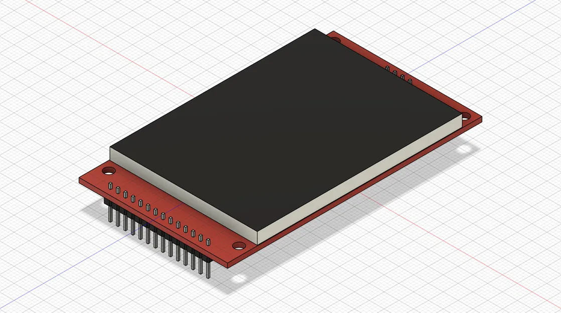 Mô hình 3D: Màn hình TFT SPI 2,8 inch 240x320 V1.2 - Image 1