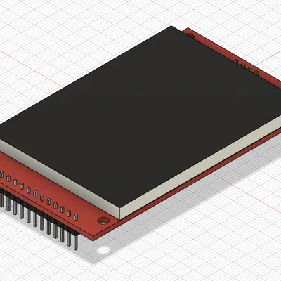 Mô hình 3D: Màn hình TFT SPI 2,8 inch 240x320 V1.2