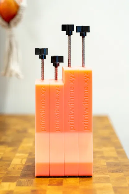 Chân đế chỉnh sửa ván trượt tuyết/ski | Đai ốc tích hợp, In 3D | Kiểu kẹp C - Image 5