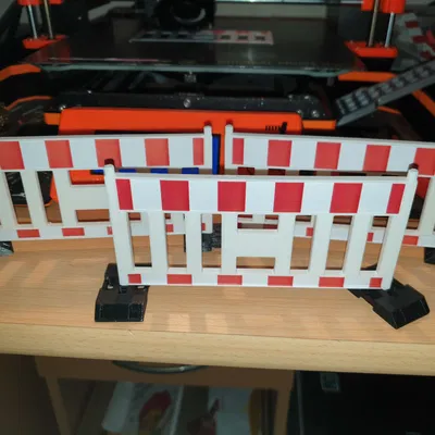 Rào Chắn Công Trường, Absperrschranke, Absperrung BRUDER Tỉ Lệ 1:16