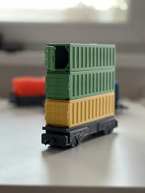 Toa Xe Container In Liền (In Không Cần Lắp Ráp) - Image 4