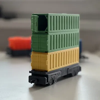 Toa Xe Container In Liền (In Không Cần Lắp Ráp)