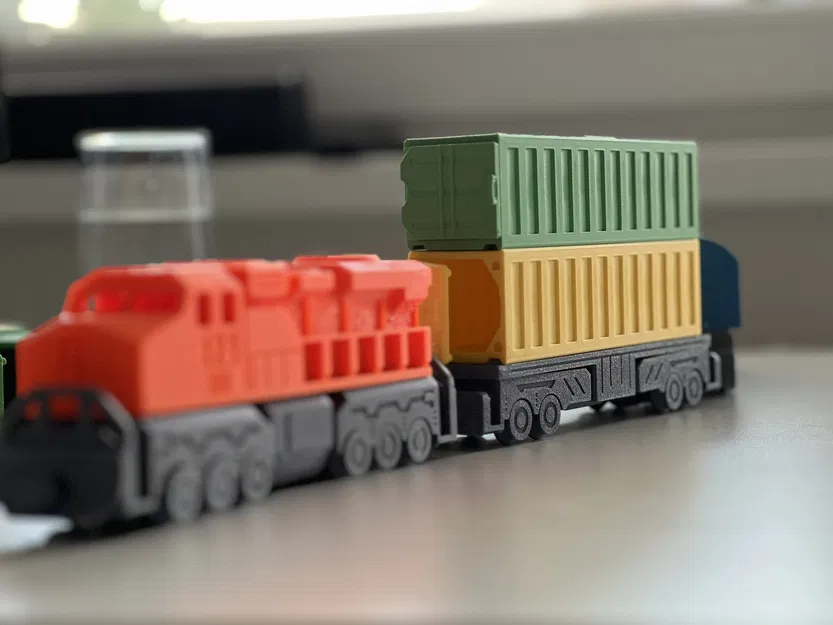 Toa Xe Container In Liền (In Không Cần Lắp Ráp) - Image 5