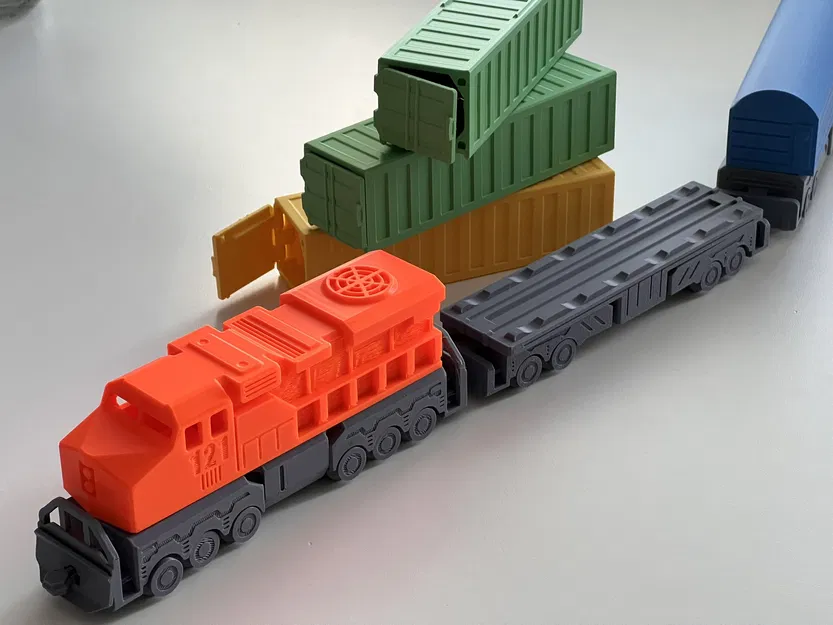 Toa Xe Container In Liền (In Không Cần Lắp Ráp) - Image 6