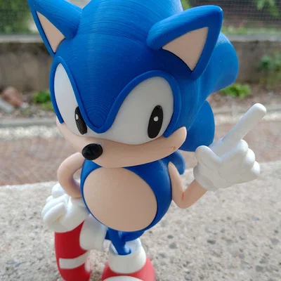 Mô hình Sonic the Hedgehog in nhiều màu cho máy in 1 đầu phun