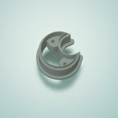 Khuôn Cắt Đất Sét - Mặt Trăng Nhỏ Có Lỗ Dẫn Khoan