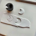 Khuôn Cắt Đất Sét - Mặt Trăng Nhỏ Có Lỗ Dẫn Khoan - Thumbnail 2