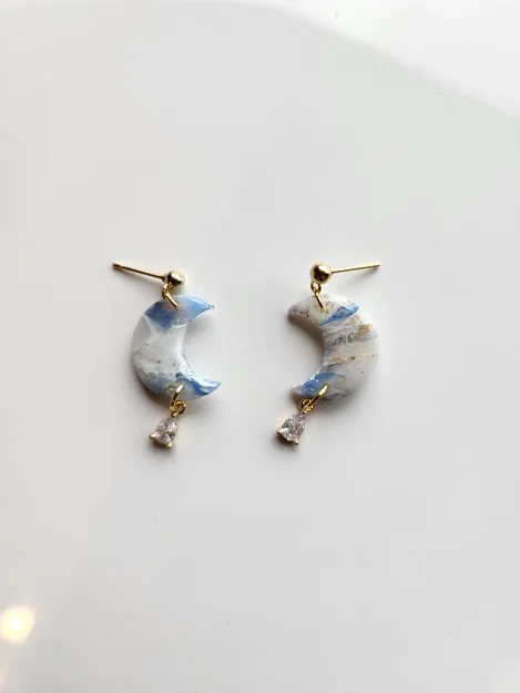 Khuôn Cắt Đất Sét - Mặt Trăng Nhỏ Có Lỗ Dẫn Khoan - Image 3