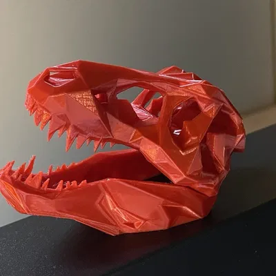 Mô hình Đầu T-Rex Low Poly