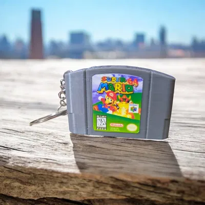 Móc Khóa Hộp Đựng Game N64 Mới