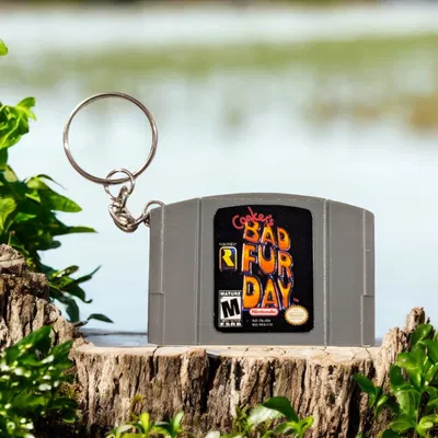 Móc Khóa Hộp Đựng Game N64 Mới