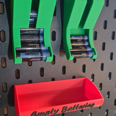 Hộp Đựng Pin Skadis AA, AAA + Khay Pin Trống