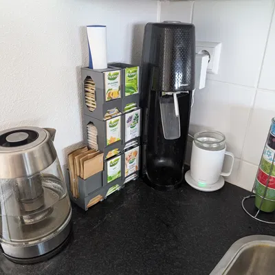 Hộp Đựng Túi Trà - Xếp Chồng Khóa Lồng - Cho Túi Nhỏ