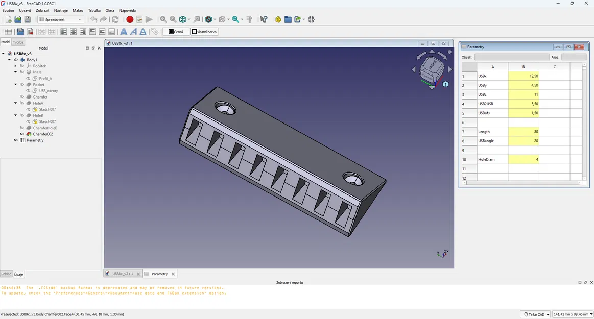 Giá đỡ USB (gắn tường) - theo tham số, giá đỡ cho mọi lỗ vuông - Image 4