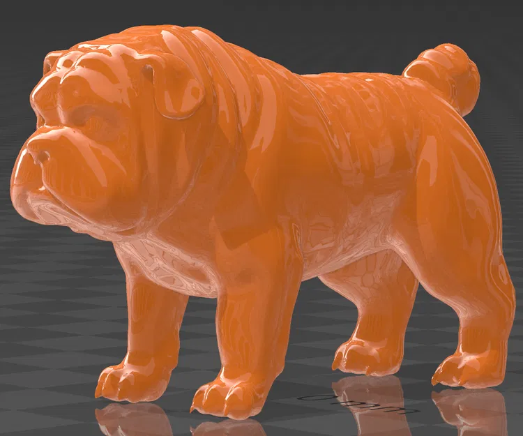 Chó Sharpei - Mô Hình 3D STL - Image 1