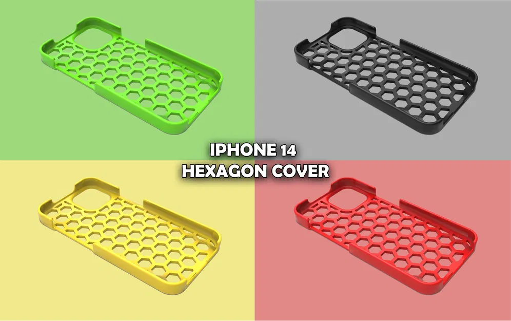 Ốp Lưng Iphone 14 - Thiết Kế Lục Giác - Image 1
