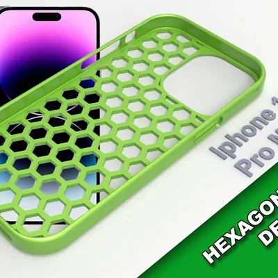 Ốp Lưng Iphone 14 Pro Max Thiết Kế Lục Giác