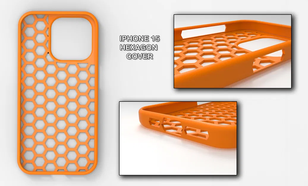 Ốp Lưng iPhone 15 PRO - Thiết Kế Lục Giác - Image 2