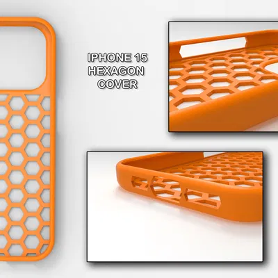 Ốp Lưng iPhone 15 PRO - Thiết Kế Lục Giác