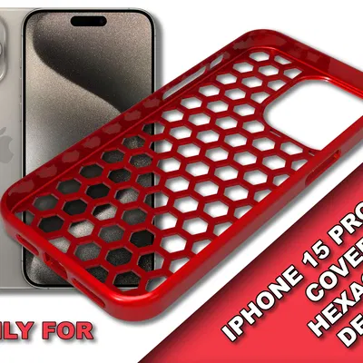 Ốp Lưng iPhone 15 PRO MAX Thiết Kế Lục Giác