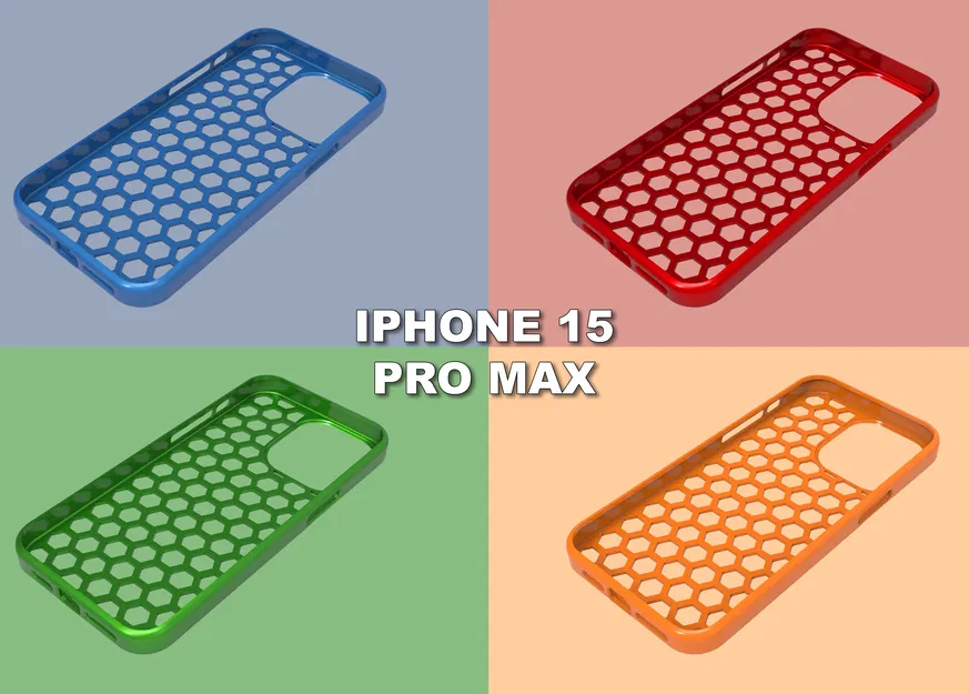 Ốp Lưng iPhone 15 PRO MAX Thiết Kế Lục Giác - Image 2