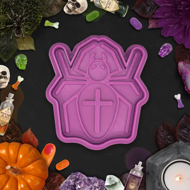 Khuôn Cắt Bánh Quy Halloween Hình Nhện - Image 1