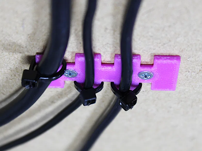 Giá Đỡ Quản Lý Cáp Tiết Kiệm | Gắn Zip Tie Dưới Bàn - Image 2