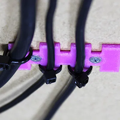 Giá Đỡ Quản Lý Cáp Tiết Kiệm | Gắn Zip Tie Dưới Bàn