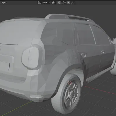 Mô hình 3D Xe Dacia Duster 2011