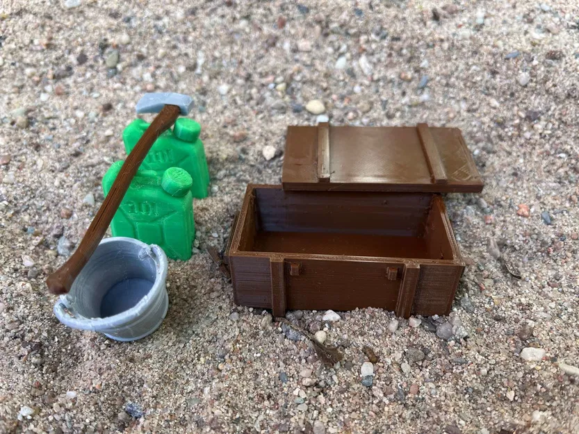 Thùng Quân Đội Tỉ Lệ 1:10 & 1:12 Cho Xe RC, Mô Hình Tí Hon, Diorama - Image 4