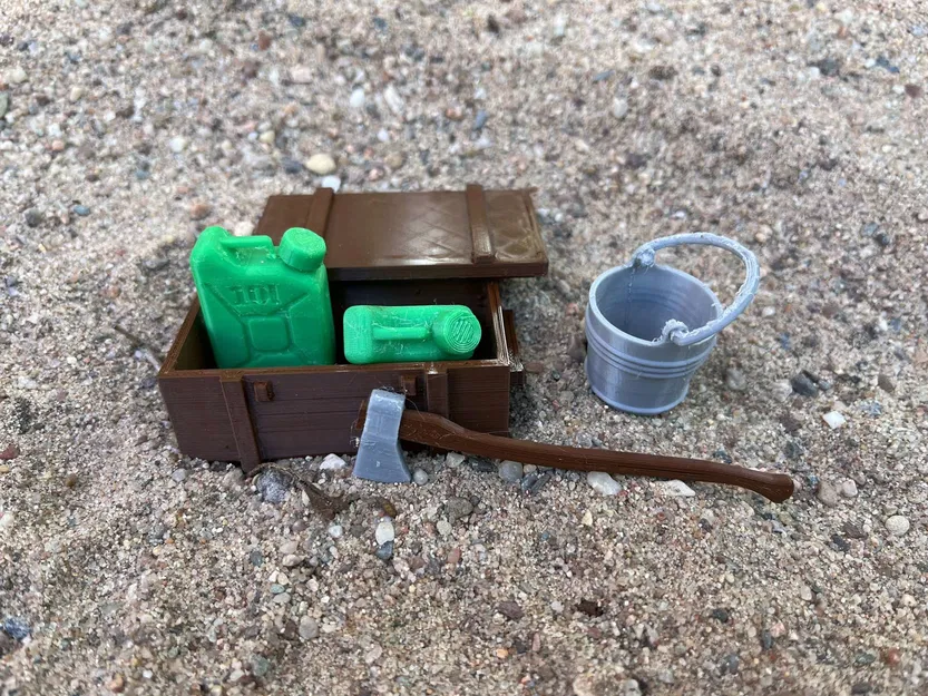 Thùng Quân Đội Tỉ Lệ 1:10 & 1:12 Cho Xe RC, Mô Hình Tí Hon, Diorama - Image 6