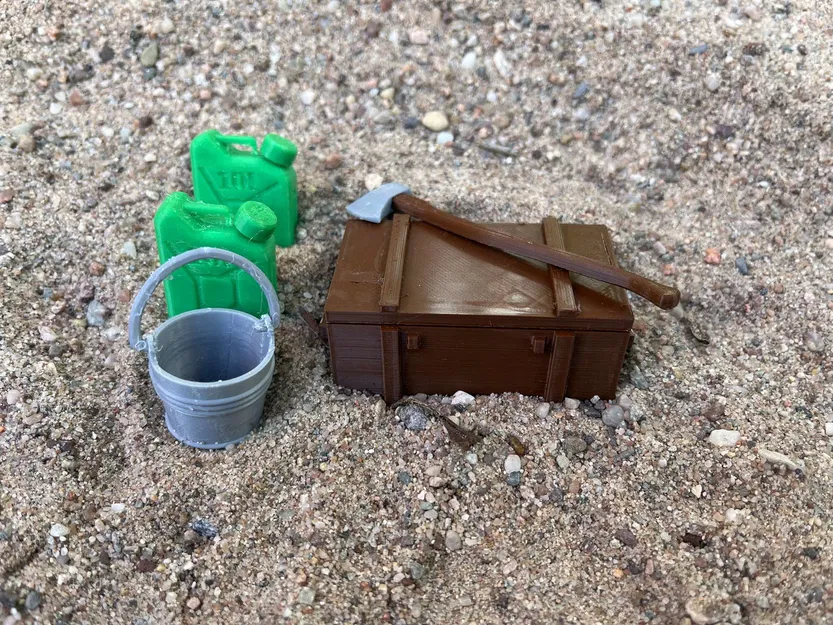 Thùng Quân Đội Tỉ Lệ 1:10 & 1:12 Cho Xe RC, Mô Hình Tí Hon, Diorama - Image 8