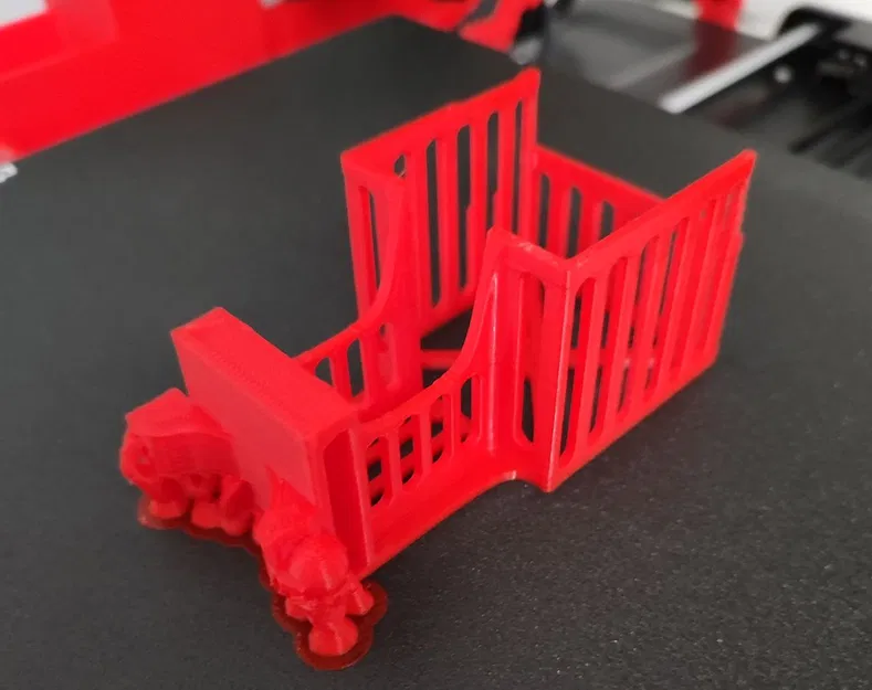 Ender 3 V3 KE - Nắp Che Motor Trục X và Giá Đỡ Dây Xích Cáp v2 - Image 4