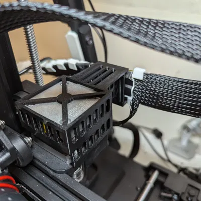 Nắp Che Motor Trục X Ender 3 V3 SE/KE Có Kẹp Cáp. [Mỏng & Chắc Hơn]