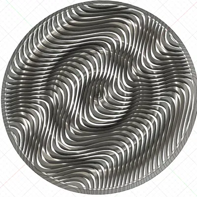 Con Quay Fidget Hình Tròn Lượn Sóng "Trippy" Bị Cắt Lớp