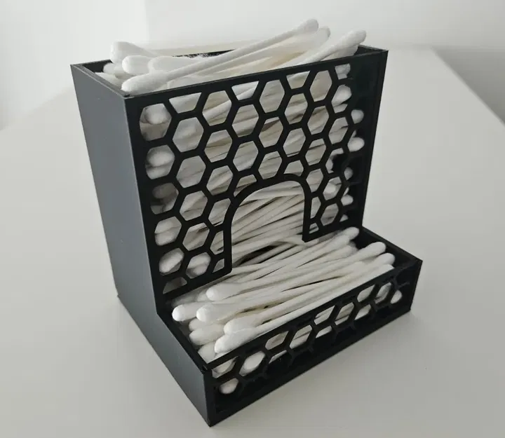 Miếng chèn lục giác và miếng chèn "infill" cho hộp đựng tăm Voronoi V2 - Image 1