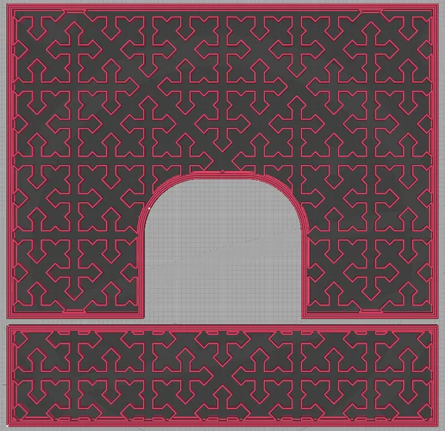 Miếng chèn lục giác và miếng chèn "infill" cho hộp đựng tăm Voronoi V2 - Image 4