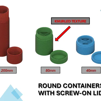 Hộp Tròn Có Nắp Vặn