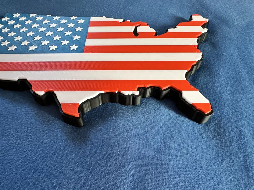 Cờ Mỹ Hình Hoa Kỳ - In 4 Màu - Image 2