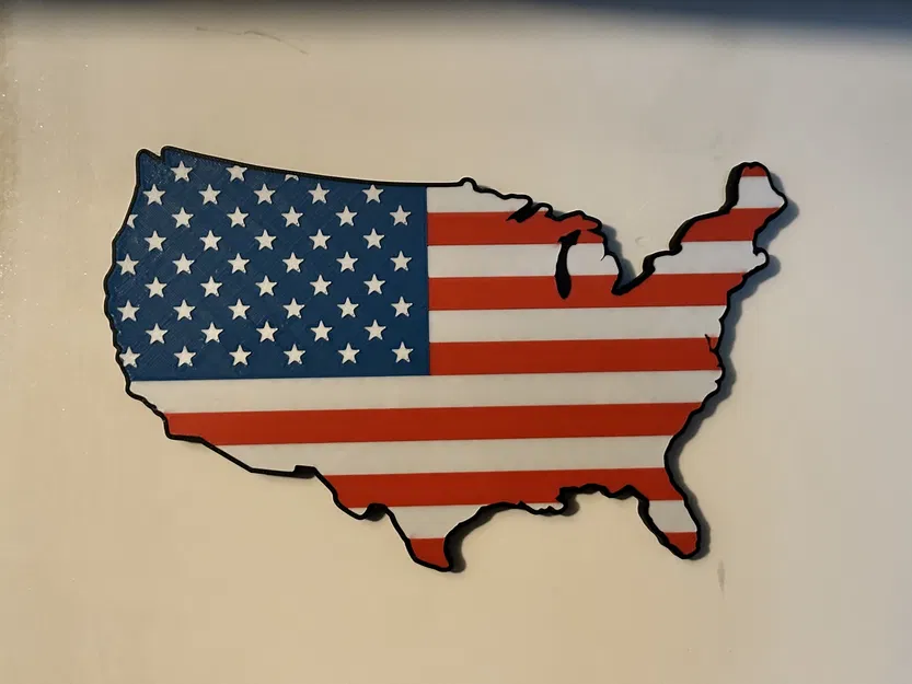 Cờ Mỹ Hình Hoa Kỳ - In 4 Màu - Image 4