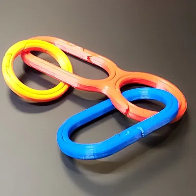 #0161 STRONG #8-R Móc Khóa Vòng Kép Racetrack [3 cỡ] - Đáp ứng Nhu cầu Sử dụng Hàng Ngày!