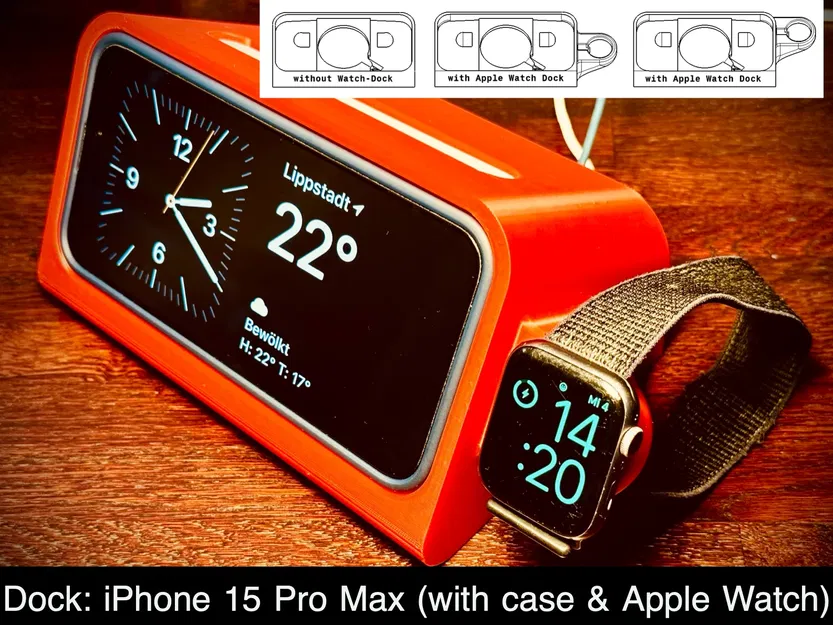 Đế Sạc iPhone 15 Pro Max & Tùy Chọn Apple Watch - Image 1