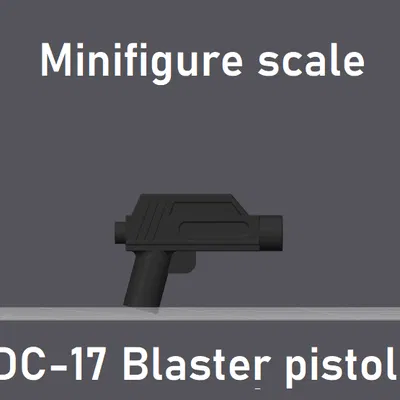 Súng lục DC-17 Tỉ lệ Minifigure LEGO StarWars