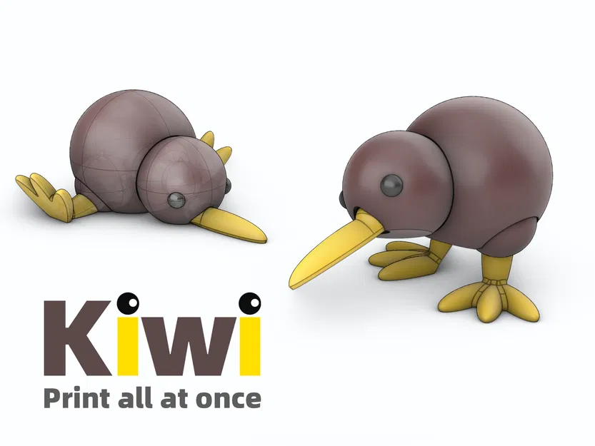 Kiwi - Mô Hình Chim Kiwi Dễ Thương In 3D - Image 1