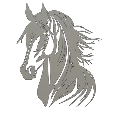 Mô hình cheval 2 - Tác phẩm nghệ thuật ngựa treo tường