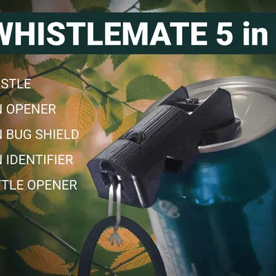 WhistleMate 5-in-1: Còi, Mở bia, Mở lon, và hơn thế nữa...