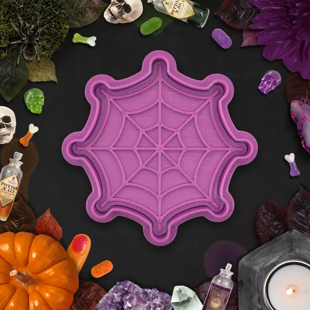 Khuôn Cắt / Đóng Dấu Bánh Quy Mạng Nhện Halloween - Image 1