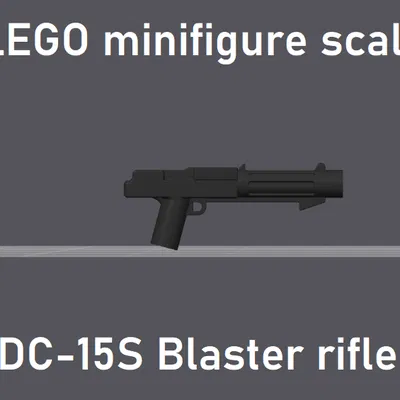 Súng Blaster DC-15S Tỉ Lệ LEGO Minifigure Star Wars