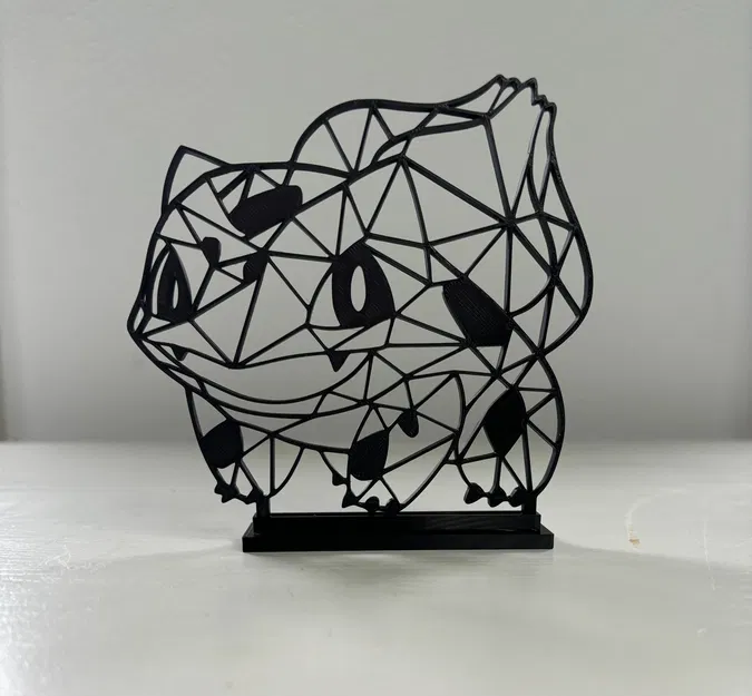 Mô hình 3D Pokémon Bulbasaur Hình học - Image 1