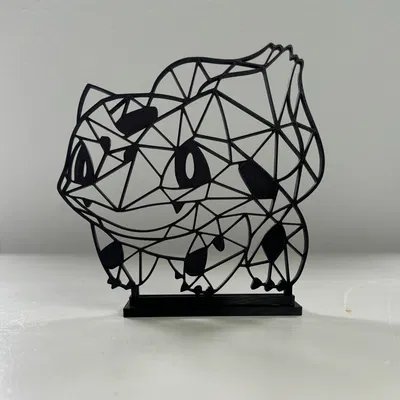 Mô hình 3D Pokémon Bulbasaur Hình học